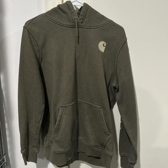 Carhartt Men's Khaki and Green Hoodie - Picture 5 of 5
